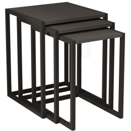 Ζιγκόν Tali (Σετ 3Τμχ) 835PUQ6257 44x45x52/39x45x49/34x45x46cm Black-Anthracite