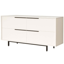 Μπουφές On 956LCS3441 160x44,5x74,3cm White Μοριοσανίδα, Μέταλλο
