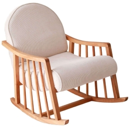 Πολυθρόνα Κουνιστή Klea 383EVN1107 80x68x93cm White