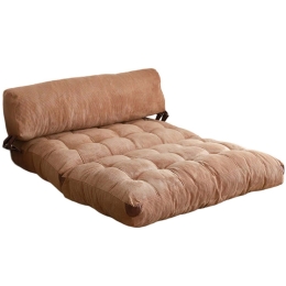 Πουφ Διθέσιο Αναδιπλούμενο Fold 383EVN1112 120x75x79cm Camel