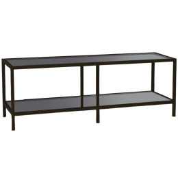 Έπιπλο Τηλεόρασης Basic 552NOS2358 130x40x45cm Dark Grey-Black