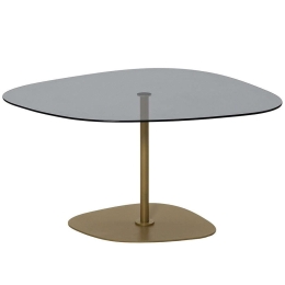Τραπέζι Σαλονιού Soho 552NOS2378 85x67x40cm Dark Grey-Gold