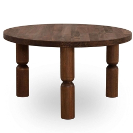 Τραπέζι Σαλονιού Ida 552NOS2390 70x70x40cm Walnut