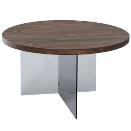 Τραπέζι Σαλονιού Serenity 552NOS2409 70x40cm Dark Grey-Walnut