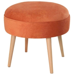 Σκαμπό Romley 209FLF1406 Φ52x44cm Orange