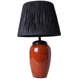 Φωτιστικό Επιτραπέζιο 687HMY2225 Φ33x58cm E27 40W Brown-Black Opviq