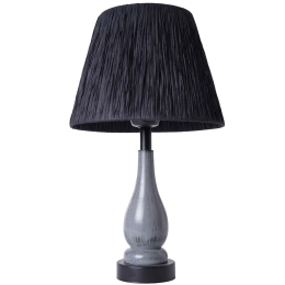 Φωτιστικό Επιτραπέζιο 687HMY2226 Φ24x47cm E27 40W Grey-Black Opviq