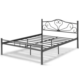 Κρεβάτι K50 (Για Στρώμα 160x200cm) 319HBV1116 160x200x95cm Black Διπλό