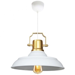 Φωτιστικό Οροφής 780SGN4608 Φ25x80cm 1xE27 40W White-Gold Opviq
