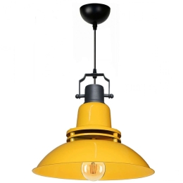Φωτιστικό Οροφής 780SGN4609 Φ34,5x120cm 1xE27 40W Yellow-Black Opviq