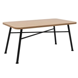 Τραπέζι Nala 141HWR1124 160x75x90cm Natural