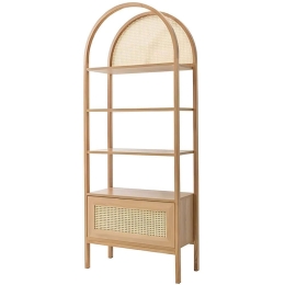 Βιβλιοθήκη Nala 141HWR1129 75x40x182,5cm Natural