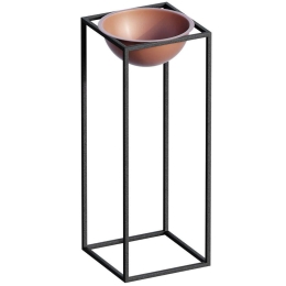 Κασπώ 247HFM1178 22x22x60cm Black-Copper Aberto Design Μέταλλο