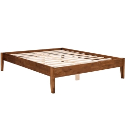 Κρεβάτι Galaksi (Για Στρώμα 180x200cm) 284MTL1151 192x205x37cm Walnut Queen Size