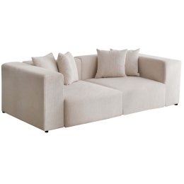 Καναπές Τριθέσιος Yolo 383EVN1245 222x110x89cm White