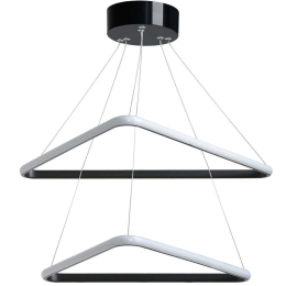 Φωτιστικό Οροφής Duple Triangle 166PRG1215 40x40x80cm Led 40-60W 4000K Black Opviq
