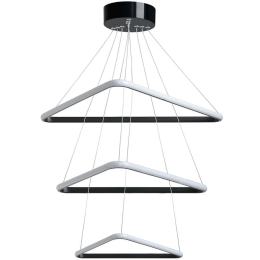 Φωτιστικό Οροφής Trinity Triangle 166PRG1227 50x50x80cm Led 60-80W 4000K Black Opviq