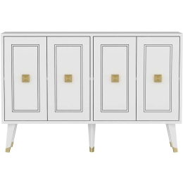 Μπουφές Hartin 327ODS1227 120x30x80cm White Μοριοσανίδα, Μελαμίνη