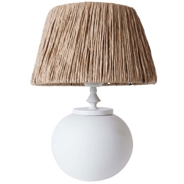 Φωτιστικό Επιτραπέζιο 687HMY2301 30x46cm E27 40W White-Oak Opviq