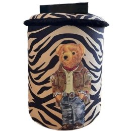 Σκαμπό Jungle Scar Teddy 741QNF1118 45x60cm Multi