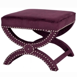 Σκαμπό Felice Babyface 741QNF1147 40x60cm Damson