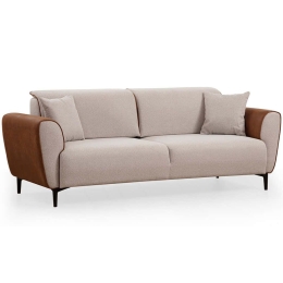 Καναπές - Κρεβάτι Τριθέσιος Aren 560ARE2228 215x85x85cm Beige-Brown
