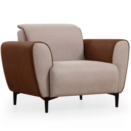 Πολυθρόνα Aren 560ARE2230 100x85x85cm Beige-Brown