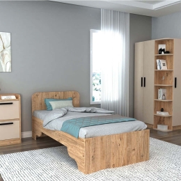 Κρεβάτι Luses 550ARN1511 94,4x193,6x80cm Pine Μονό