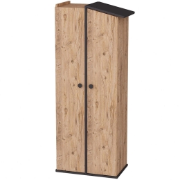 Ντουλάπα Δίφυλλη Valerin 550ARN3153 72x45,3x179,8cm Pine-Anthracite Δίφυλλη