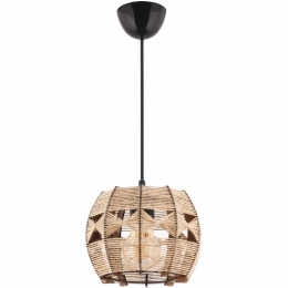 Φωτιστικό Οροφής Barril 390FLH1829 20x20x60cm 1xE27 40W Natural-Black Opviq