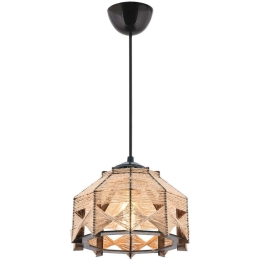 Φωτιστικό Οροφής Jutta 390FLH1830 20x20x60cm 1xE27 40W Natural-Black Opviq