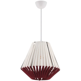 Φωτιστικό Οροφής Jani 390FLH1833 26x26x60cm 1xE27 40W White-Red Opviq