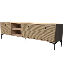 Έπιπλο Τηλεόρασης Vision 389MZA1181 180x35x45,5cm Oak