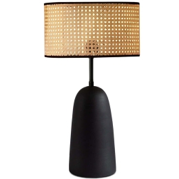 Φωτιστικό Επιτραπέζιο 780SGN4646 Φ24x50cm 1xE27 40W Natural-Black Opviq