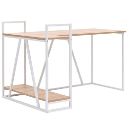 Γραφείο Lissa Kose 550ARN3430 140x90x85cm Oak-White