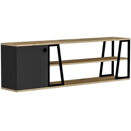 Έπιπλο Τηλεόρασης Lissa Dolapli 550ARN3438 160x30x48,6cm Oak-Black