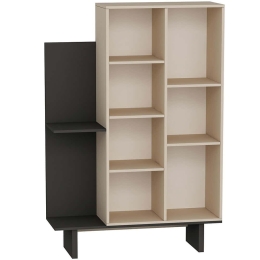 Βιβλιοθήκη Frank 550ARN3444 115x37,3x182cm Beige-Anthracite