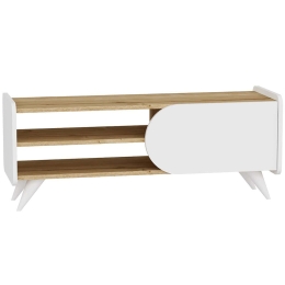 Έπιπλο Τηλεόρασης Mindy 550ARN3453 120x45x40cm Oak-White