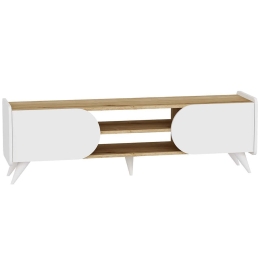 Έπιπλο Τηλεόρασης Mindy 550ARN3454 160x40x45cm Oak-White