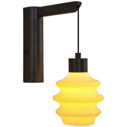 Φωτιστικό Τοίχου - Απλίκα 701CHD1631 10x30x20cm Led 300lm 3W 3000K Black-Yellow Opviq