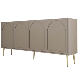 Μπουφές Lyon 845HCT5529 180x35x80cm Mocha Μοριοσανίδα, Μελαμίνη