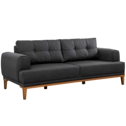 Καναπές Τριθέσιος Vina 867UNQ2204 223x94x82cm Anthracite