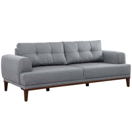 Καναπές Τριθέσιος Vina 867UNQ2207 223x94x82cm Grey-Walnut
