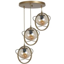 Φωτιστικό Οροφής Nepal 846STL1673 Φ30x70cm 3xE27 40W Gold Opviq