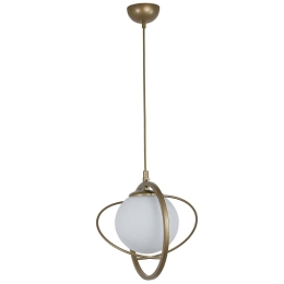 Φωτιστικό Οροφής Nepal 846STL1678 Φ25x70cm 1xE27 40W Gold Opviq