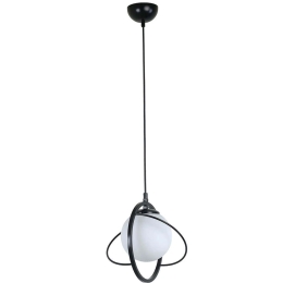 Φωτιστικό Οροφής Nepal 846STL1685 Φ25x70cm 1xE27 40W Black-White Opviq