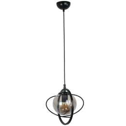 Φωτιστικό Οροφής Nepal 846STL1692 Φ25x70cm 1xE27 40W Black Opviq