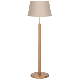 Φωτιστικό Δαπέδου Ahsap 461MRL1255 Φ40x160cm E27 40W Natural-Cream Opviq