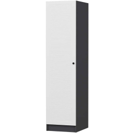 Ντουλάπα Μονόφυλλη Minar Kale 506MNR3610 45x52x210cm Anthracite-White Μονόφυλλη