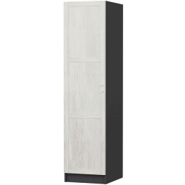 Ντουλάπα Μονόφυλλη Minar Kale 506MNR3616 45x52x210cm Anthracite-White Μονόφυλλη